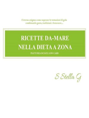 cover image of Ricette da-mare nella dieta a zona